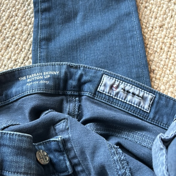 New with tag AG Farrah skinny, high-rise button up jean - Picture 6 of 7